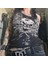 Siyah Gotik Vintage Skull Wings Cyber Grunge Full Body Askılı Crop 1