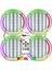 Pixel Ledli 20CM Hoparlör Kapak Gümüş 4 Adet Poke PK-6300 1