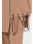 Deri Püskül Detaylı Pantolonlu Takım Camel 3