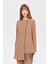 Deri Püskül Detaylı Pantolonlu Takım Camel 4