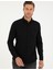 Erkek Siyah Slim Fit Uzun Kollu Gömlek 50292079-VR046 3