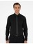 Erkek Siyah Regular Fit Uzun Kollu Basic Gömlek 50292536-VR046 3
