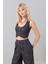 Gold Çıtçıtlı U Yaka Işlemeli Denim Yelek Lacivert K2517018_015 1