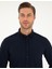 Erkek Lacivert Slim Fit Uzun Kollu Gömlek 50292079-VR033 2