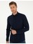 Erkek Lacivert Slim Fit Uzun Kollu Gömlek 50292079-VR033 3