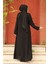 Boncuk Işlemeli Siyah Tesettür Abaya 29106S 3