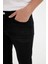 %100 Pamuk Carlo Skinny Fit Ekstra Dar Kalıp Normal Bel Ekstra Dar Paça Siyah Jean Pantolon E0181AX24AU 5