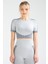 Füme Slim Fit Bisiklet Yaka Seamless Kadın Sporcu Crop Tişört SSF0006 3