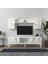 Maddera 150 cm Tv Ünitesi Takımı Beyaz-Altın 1