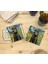 Kediler ve Sanat/van Gogh Set 10 - Yelken Fincan Kupa-Taş Bardak Altlığı 3 2