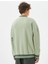 Kolej Oversize Sweatshirt V Yaka Aplike Işleme Detaylı Şardonlu 2