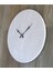 Beyaz Duvar Saati 50 x 50 cm 3
