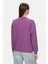 Sunniva Mor Bisiklet Yaka Nakışlı Loose Fit Kadın Sweatshirt 4