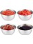 6 Adet Paslanmaz Çelik Sosluk, Burger Yanı Ketçap Mayonez Sosluk Baharatlık 6’lı Set (6x3 Cm) 4
