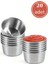 20 Adet Paslanmaz Çelik Sosluk, Burger Yanı Ketçap Mayonez Sosluk Baharatlık 20’li Set (6X3CM) 4