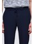 Slim Fit Lacivert Armürlü Jogger Pantolon 2