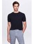 Slim Fit Lacivert Rayon Triko T-Shirt 1