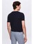 Slim Fit Lacivert Rayon Triko T-Shirt 3