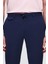 Slim Fit Lacivert Armürlü Jogger Pantolon 2