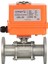 DN15-1/2" 220 V Ac Elektrikli Aktüatörlü Flanşlı Küresel Vana 3 Parçalı 1
