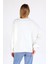 Ekru Bisiklet Yaka Oversize Kadın Sweatshirt 9152M 5