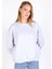 Karmelanj Bisiklet Yaka Oversize Kadın Sweatshirt 9152M 1