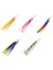 Octopus Plastic Tube Head 7.5 cm 3 Adet Sahte Balık Black Violet Green 1