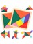 2 Adet, Ahşap Tangram, Eğitici, 7 Parça, 11 x 11 Cm, Kaliteli 1