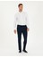 Erkek Beyaz Slim Fit Uzun Kollu Gömlek 50292079-VR013 4