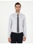 Erkek Gri Slim Fit Uzun Kollu Basic Gömlek 50292520-VR024 3