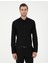 Erkek Siyah Slim Fit Uzun Kollu Gömlek 50295909-VR046 3