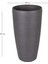 Konik Iç ve Dış Mekan Saksı Antrasit Gri Küçük Boy 23X23X42 Cm. 3