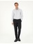 Erkek Gri Armürlü Slim Fit Uzun Kollu Gömlek 50294742-VR024 4