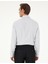Erkek Gri Armürlü Slim Fit Uzun Kollu Gömlek 50294742-VR024 5