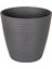 Oval Iç ve Dış Mekan Saksı Antrasit Gri Mini Boy 21X21X19,5 Cm. 1