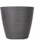 Oval Iç ve Dış Mekan Saksı Antrasit Gri Mini Boy 21X21X19,5 Cm. 2