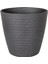 Oval Iç ve Dış Mekan Saksı Antrasit Gri Mini Boy 21X21X19,5 Cm. 3