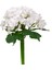 Yapay Çiçek Islak Dokulu Ortanca Buket Beyaz 26 cm . 1