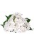 Yapay Çiçek Islak Dokulu Ortanca Buket Beyaz 26 cm . 3