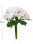 Yapay Çiçek Islak Dokulu Ortanca Buket Beyaz 26 cm . 4