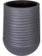 Oval Iç ve Dış Mekan Saksı Siyah Büyük Boy 53X53X69,5 Cm. 1