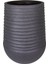 Oval Iç ve Dış Mekan Saksı Siyah Büyük Boy 53X53X69,5 Cm. 3