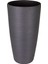 Konik Iç ve Dış Mekan Saksı Antrasit Gri Büyük Boy 40X40X75,5 Cm. 1