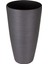 Konik Iç ve Dış Mekan Saksı Antrasit Gri Büyük Boy 40X40X75,5 Cm. 2