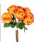 Yapay Çiçek Gül 6'lı Demet Sarı-Kırmızı 37 Cm. 4