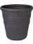 Oval Iç ve Dış Mekan Saksı Kömür Siyahı Mini Boy 35,5X35,5X34,5 Cm. 3