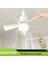 62 Watt 3 Farklı Renk Modlu Dimlenebilir Cata Lodos Kumandalı Fan LED Ampul 3