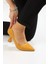 Kadın Topuklu Ayakkabı Şampanya Stiletto 3