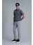 Simon Smart Erkek Chino Pantolon Slim Fit Gri 4