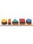Hamaha Wooden Toys Doğal Ahşap Eğitici Oyuncak Dikdörtgen 5'li Sütun Geometrik Şekil HMH-055 1